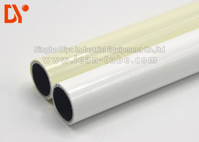 PE Surface Plastic Coated Steel Tube Recycling Red Color 4 Meter Length