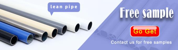 Aluminium Alloy Lean Tube Customizable Round Aluminum Pipe For Racking ...