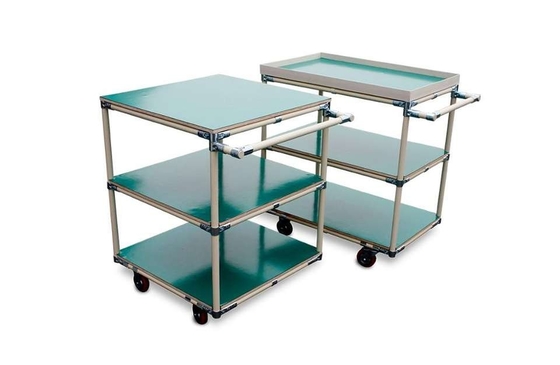 Logistic And Workshop Hand Push Cart For Industrial Easy Pull And Assemble