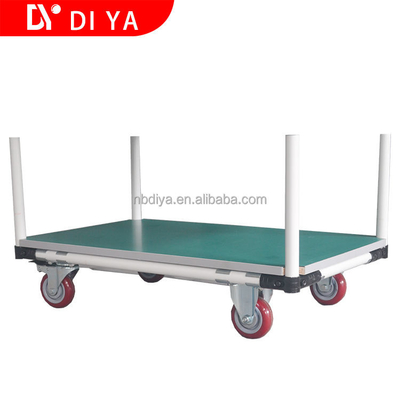 Logistic And Workshop Hand Push Cart For Industrial Easy Pull And Assemble