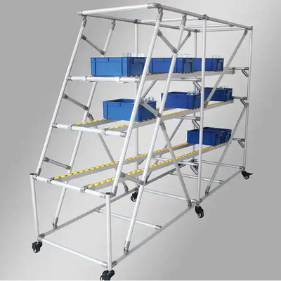 DY28-03A Industrial Aluminium Silver Alloy Pipe OD 28mm Workbench Rack Lean Tube