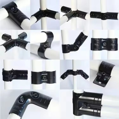 Good Quality Black Double Metal Joint For Lean Pipe Workbench