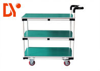 Turn Over Colorful Pipe Metal Work Cart Anti Static With Steel Plate Extrusion