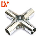 Recycling Steel Tube Connectors , Lean Tube Metal Pipe Joints Chrome Coating