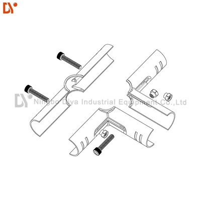 Metal Pipe Joints Lean Tube Pipe Connector Fitting For 28mm