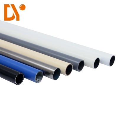 Lean Pipe PE / ABS Coated Metal Tube For Pipe Joint System Rack System Workbench Assemble Hand Trolley Assemble Using