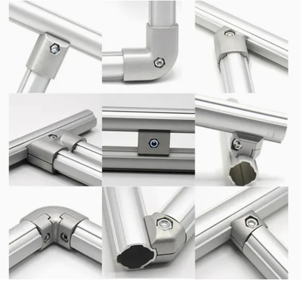 Free Aluminum Pipe Connector with Screw for Roller Track System