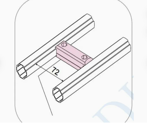 Aluminum lean Pipe Connector for Lean tube System