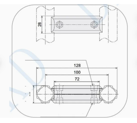 Aluminum lean Pipe Connector for Lean tube System