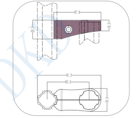 Top Sale High Quality Customized aluminum lean Tube Joint