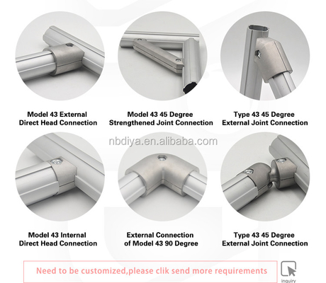 Top Sale High Quality Customized aluminum lean Tube Joint