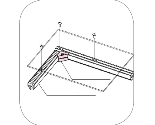 Best sell Aluminum lean pipe connector 90 Right Angle Fixed Joint