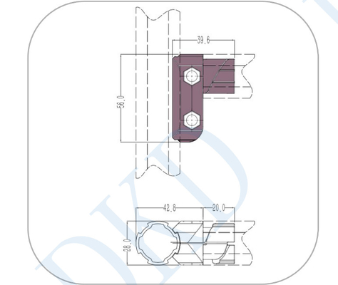Hot Selling Aluminium lean pipe joint Alloy Multi Connector