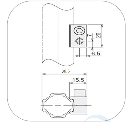 Lightweight Silver Aluminum Lean Pipe Joint Streamline Assembly Process