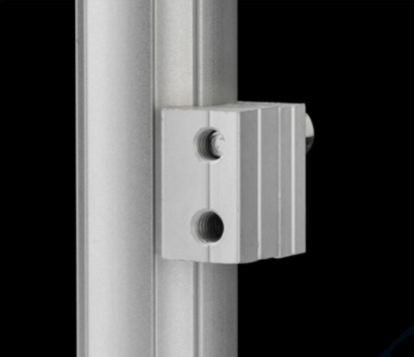 Lightweight Silver Aluminum Lean Pipe Joint Streamline Assembly Process