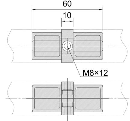 Aluminum Tube Connector Aluminium Alloy Joint For Pipe And Joints System