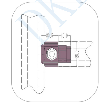 Internal T Shape Industrial Inner Connector Aluminum Alloy Lean Pipe Joint