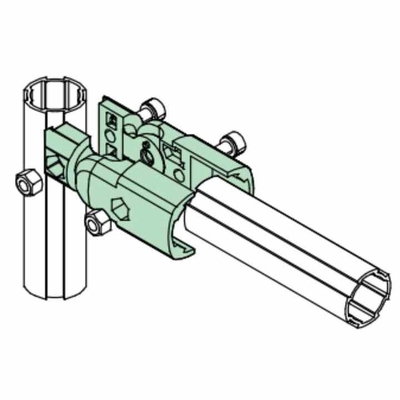 Third Generation Aluminum Lean Pipe Assembly Line Accessories Warehouse 180 Degree Joint Outer Type