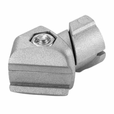 DYJ28-B07 Aluminum Tubing Connector Lean Pipe Joint Fastener Kit 45 Degree Double Tube Built-in Joint