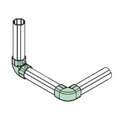Round Elbow Connector Third Generation Lean Tube Fitting Aluminum 90 Degree Fixed Inner Joint