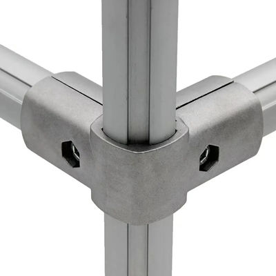 45 Degree Aluminum Corner Joint Outer Type for 45 Degree Aluminum Tube Structure Lean Pipe Connection Metal Pipe Fitting