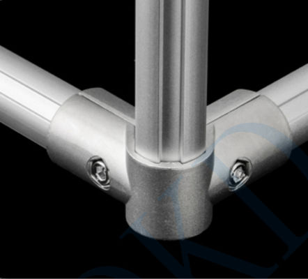 45 Degree Aluminum Corner Joint Outer Type for 45 Degree Aluminum Tube Structure Lean Pipe Connection Metal Pipe Fitting