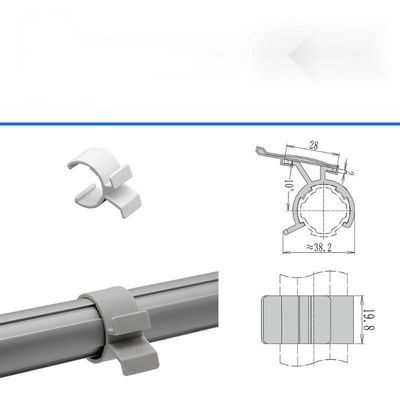 The Third-Generation Aluminum Lean Pipe Signboard Clip Accessory Plug