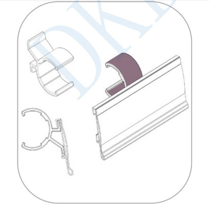 The Third-Generation Aluminum Lean Pipe Signboard Clip Accessory Plug