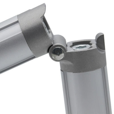 DYE28-07 OD 28mm Lean Pipe Connector Double Tube Movable Joint Hinge Joint for Workbench