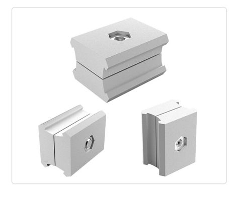 DYJ19-A10 Aluminium Pipe Joint Lean Pipe Parallel 19mm Connector Rack System Industrial Connector Accessories