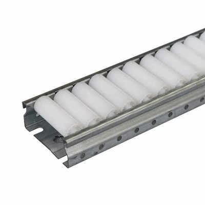 Warehouse Sliding Shelf Rack Flow Rail Plastic Wheels Roller Track Fluent strip Load Capacity 50kg