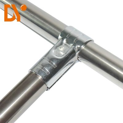 HJ-1 Black Electroplating Silver Chrome Plating Lean Pipe Joint Connector Fitting