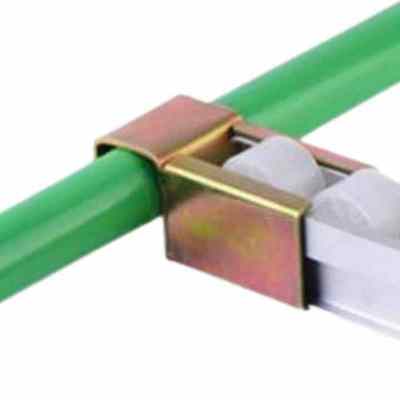 2040C Fluent Bar Connector Fixed Lean Pipe Gravity Fluent strip Joint Aluminum Alloy Roller Track Joint