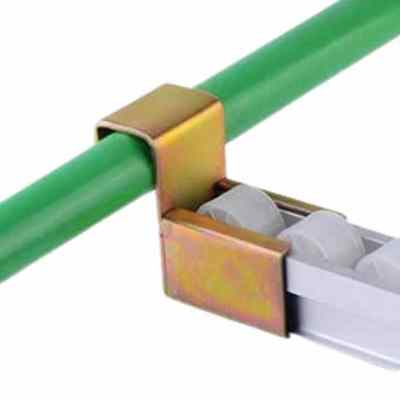 2040DW Industrial Aluminum Roller Bracket Roller Placon Connection Joint Roller Track Connector Placon Fluent strip System