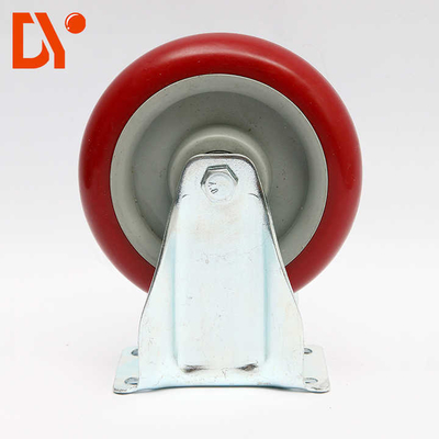 3 Inch Medium Duty Double Ball Bearing Fixed Rigid Caster Wheel Plate Casters for Hand Trolleys