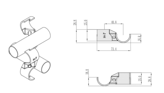 Chrome Plating H-7 Lean Pipe Connector Joint