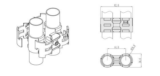Chrome Plating H-9 Lean Pipe Connector Joint