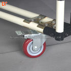 Heavy Duty Industrial Handpush Tote Cart White Lean Pipe Trolley