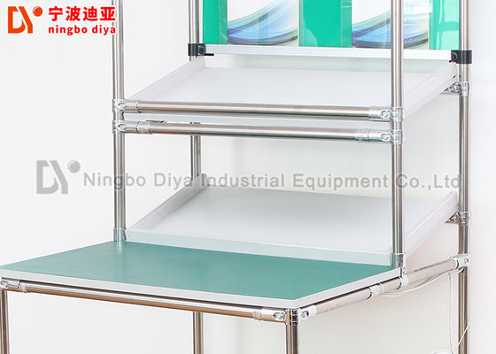 Industrial Workshop Automated Production Line  Work Table 28mm stainless steel Lean Tube Workbench for factory