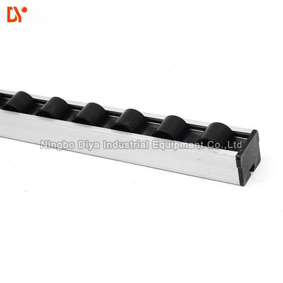 Flow Rail Roller Track Fluent strip , PP / ABS Gravity Roller Track 28mm x 25mm