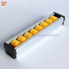 Industrial Aluminium Roller Track 4 Metes 13mm x 14mm With Yellow Color