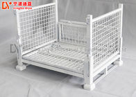 High Durable Metal Pallet Box Storage Container , Galvanized Plastic Pallet Cages