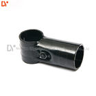 2.3mm Thickness Lean Tube Connector / Black Steel Pipe Fittings For 28mm Rack System