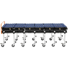 Plastic Wheel Manual Expandable Gravity Conveyor For Container Unloading