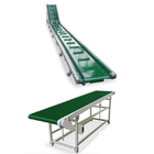 Customization Inclined Belt Conveyor Pvc Green Flat Food Grade