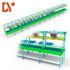 Double Side Lean Pipe Belt Conveyor Assembly Line Table For Workshop