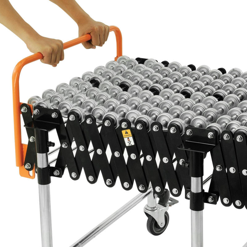 Container Unloading 100t/H Roller Conveyor System , Motorized Flexible ...