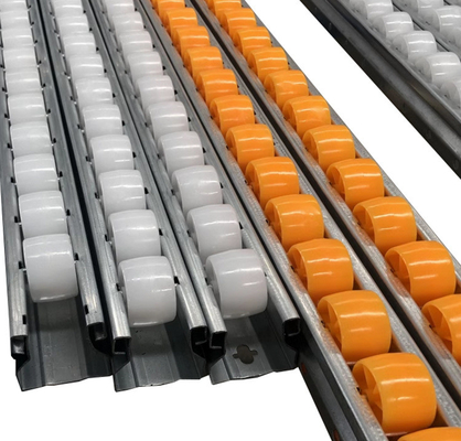 Industrial Roller Track Flow Rail ABS Plastic WheelsFor Warehouse Shelf Rack System