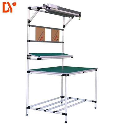 Customized Industrial PE Coated Lean Tube Anti Static Workbench For Factory