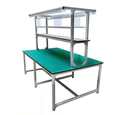 ESD Assembly Line Movable Adjustable Heavy Duty Workbench For Workshop